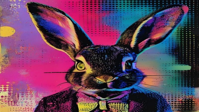 The Mischievous Goth Bunny Wants One Word From You